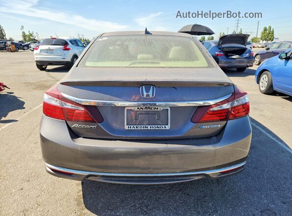 JHMCR6F35HC006666 2017 HONDA ACCORD Gray Вид салону спереду
