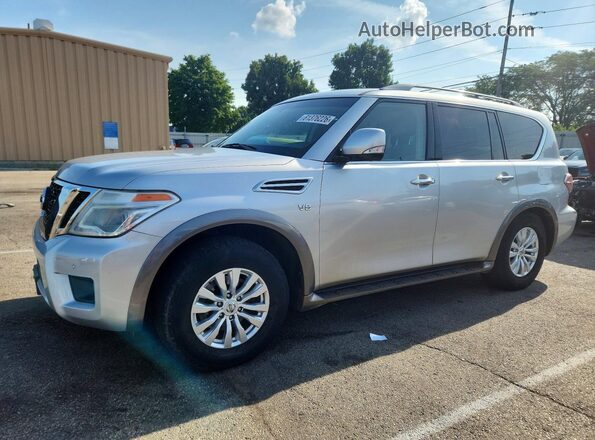JN8AY2NC6H9504317 2017 NISSAN ARMADA Silver Задня ліва чверть