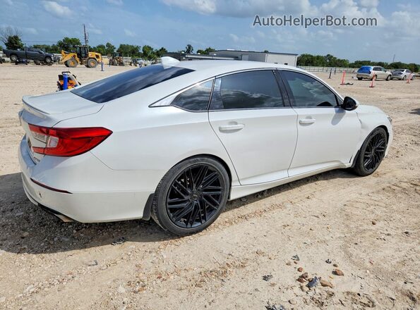 1HGCV1F31KA161963 2019 HONDA ACCORD Белый Передняя правая четверть