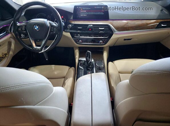 WBAJA7C54JWC75032 2018 BMW 5 SERIES White Սարքավորումների վահանակի տեսք