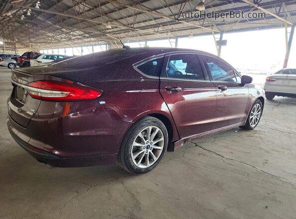 3FA6P0HD5HR247559 2017 FORD FUSION Burgundy Przód prawy