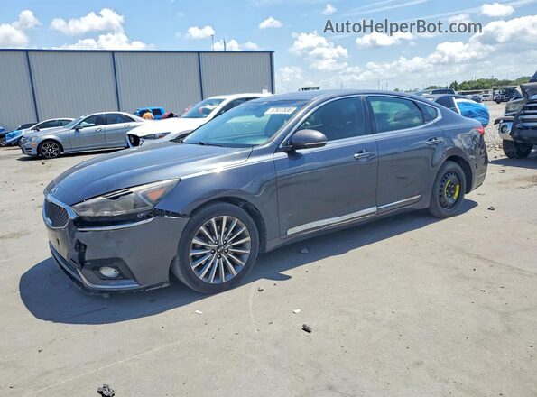 KNALB4J13H5042891 2017 KIA CADENZA Gray Trasero izquierdo
