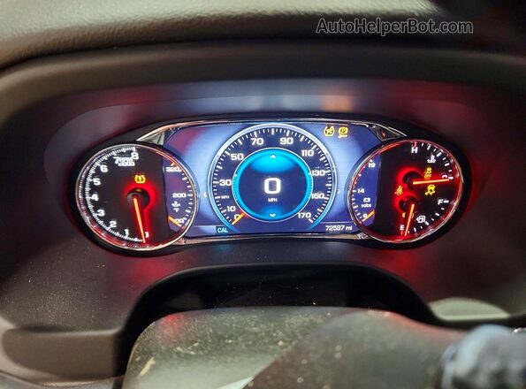1GKKNXLS5KZ284194 2019 GMC ACADIA Red Vista de los asientos traseros
