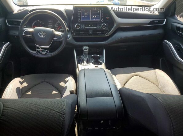 5TDCZRAH7NS546164 2022 TOYOTA HIGHLANDER Blue Instrument cluster view