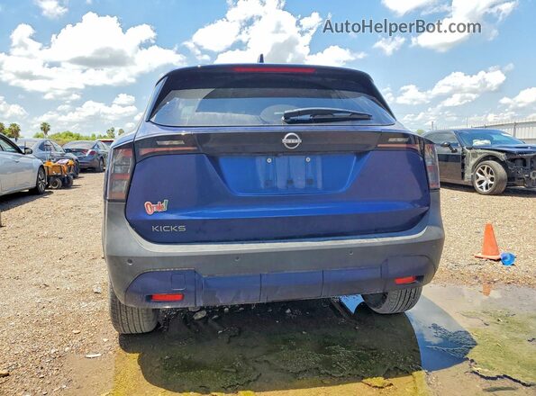 3N8AP6CA7SL373120 2025 NISSAN KICKS Синий Вид сзади