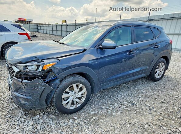 KM8J3CA43MU334502 2021 HYUNDAI TUCSON Синий Задняя левая четверть