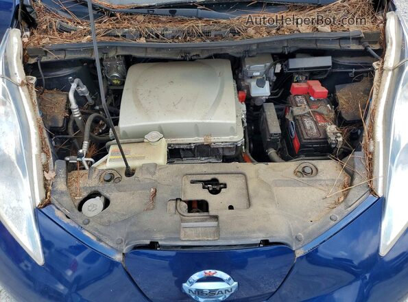 1N4BZ0CP3HC306553 2017 NISSAN LEAF Blue Շարժիչի բաժամունքի տեսք