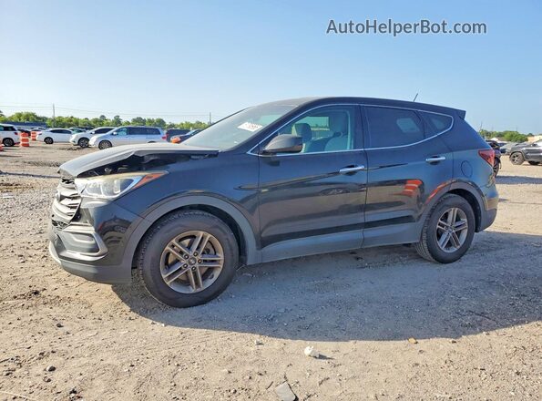 5NMZT3LB3JH076178 2018 HYUNDAI SANTA FE Black Rear left