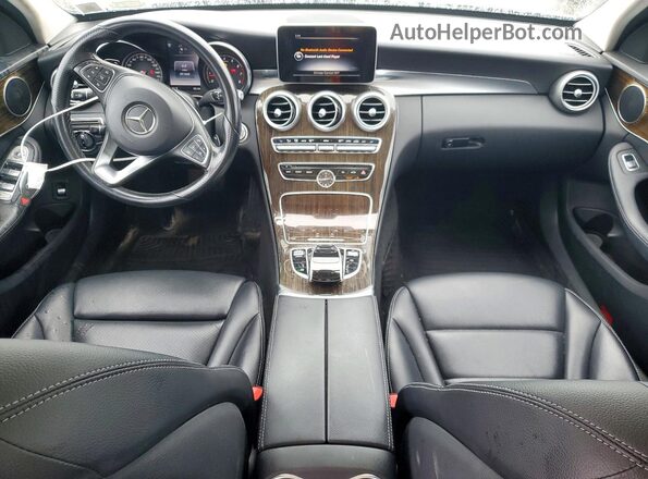 55SWF4KB9GU174304 2016 MERCEDES-BENZ C White Widok zestawu wskaźników