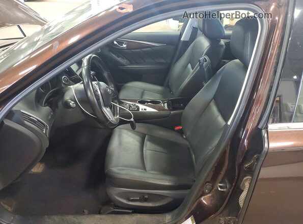 JN1EV7AR7JM444955 2018 INFINITI Q50 Brown Dashboard view