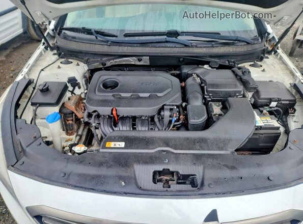 5NPE24AF9HH480712 2017 HYUNDAI SONATA White Widok komory silnika