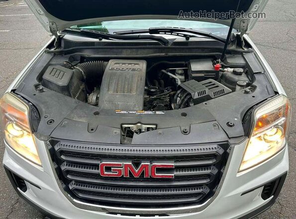2GKFLSEK8H6121583 2017 GMC TERRAIN White Widok wnętrza z tyłu