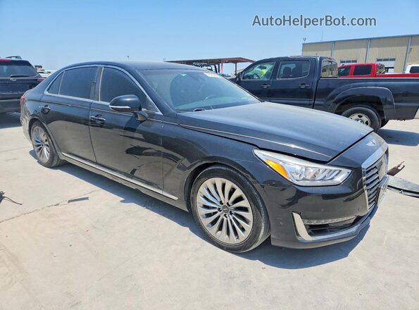 KMHG34JA8HU030593 2017 GENESIS G90 Black Widok z przodu