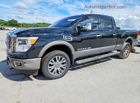 1N6BA1F47HN563239 2017 NISSAN TITAN Black Trasero izquierdo
