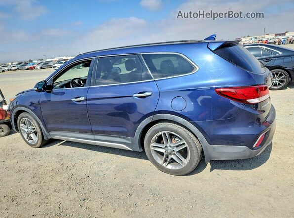 KM8SR4HF0JU258099 2018 HYUNDAI SANTA Blue Tył prawy