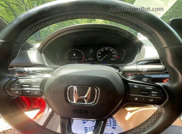 2HGFE2F59NH606346 2022 HONDA CIVIC Red Engine compartment view