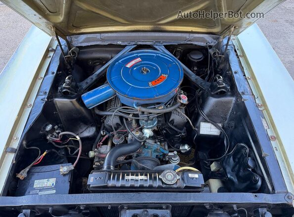 6F07C303951 1966 FORD MUSTANG Green Widok deski rozdzielczej