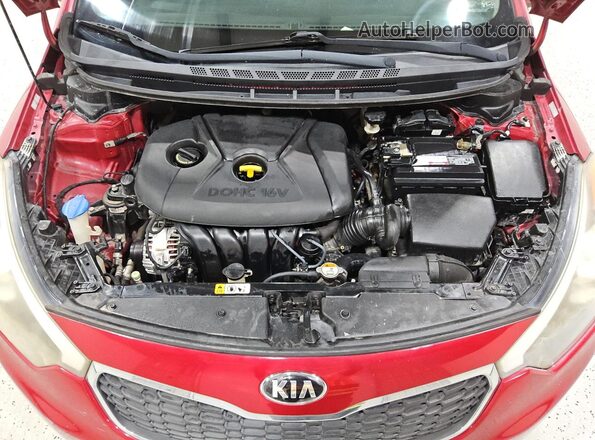 KNAFK4A64G5562377 2016 KIA FORTE Red 