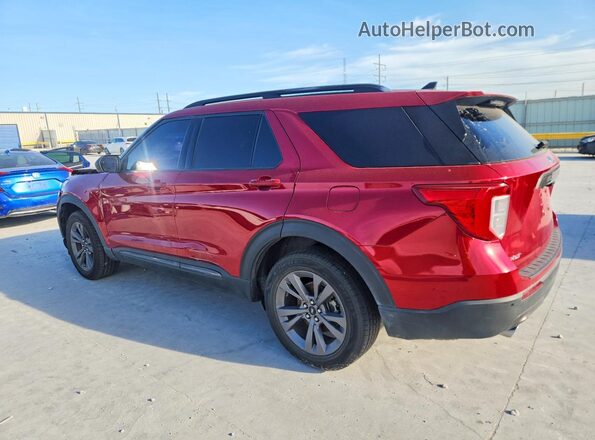 1FMSK8DH8MGB78751 2021 FORD EXPLORER Red Trasero derecho