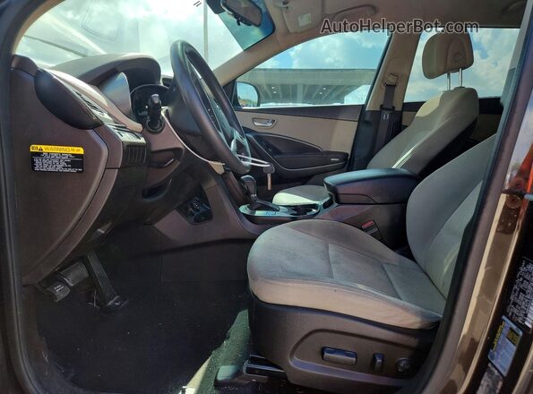 KM8SM4HF3HU178160 2017 HYUNDAI SANTA FE Brown Առջևի վահանակի տեսք
