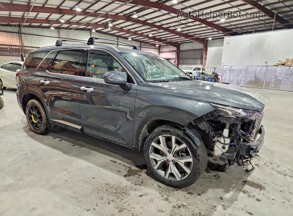 KM8R4DHE4NU415336 2022 HYUNDAI PALISADE Gray Vista frontal