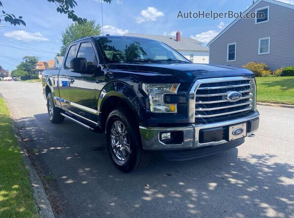 1FTEX1E87GFA81219 2016 FORD F150 Blue Tył lewy