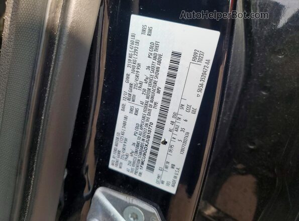 1FMCU9GDXJUB10770 2018 FORD ESCAPE Black Vista de la etiqueta del VIN