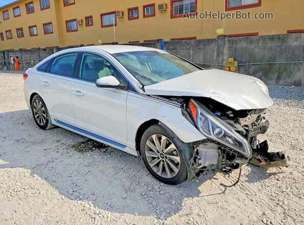 5NPE34AF8HH535017 2017 HYUNDAI SONATA White Դիմացի տեսք