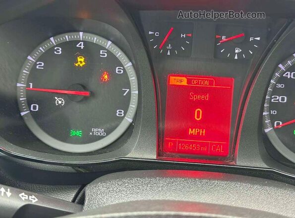 2GKFLSEK8H6121583 2017 GMC TERRAIN White Widok zestawu wskaźników