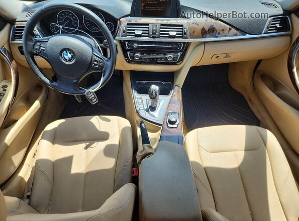 WBA8E1G5XGNT99425 2016 BMW 3 SERIES Blue Vista del cuadro de instrumentos
