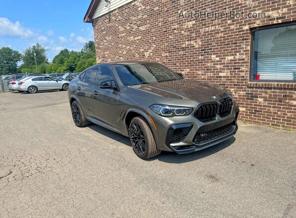 5YMCY0C03N9J76956 2022 BMW X6 Green Widok z przodu