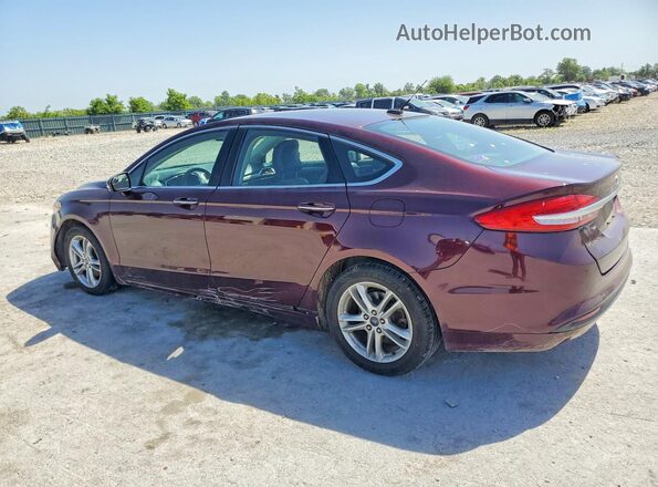 3FA6P0HD7JR202788 2018 FORD FUSION Maroon Tył prawy