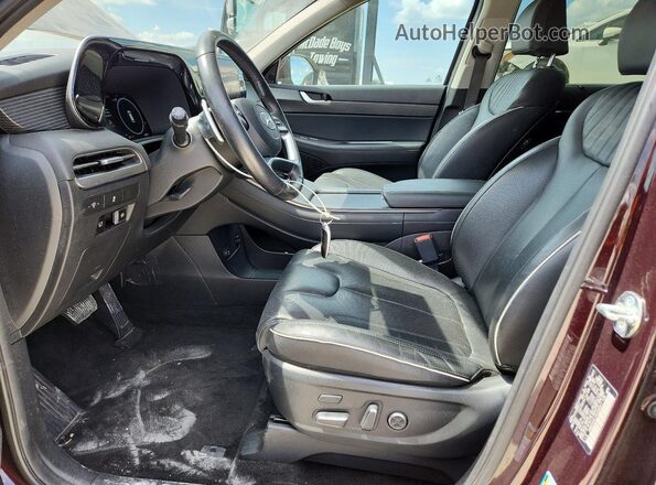 KM8R54GE1RU688917 2024 HYUNDAI PALISADE Maroon წინა პანელის ხედი