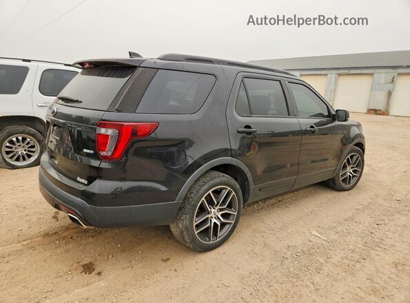 1FM5K8GT3GGA84584 2016 FORD EXPLORER Black Delantero derecho