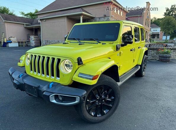 1C4JJXP63NW275287 2022 JEEP WRANGLER Желтый Задняя левая четверть