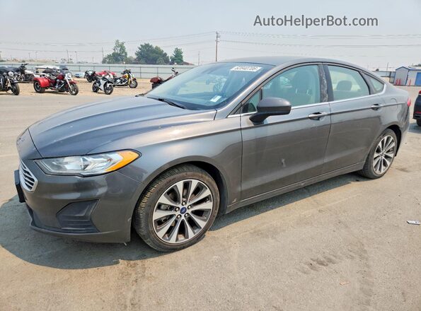 3FA6P0T96KR179668 2019 FORD FUSION Gray Rear left