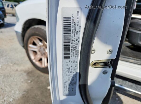 1C6RR6LM6JS263217 2018 RAM 1500 White VIN կոդի պիտակի տեսք