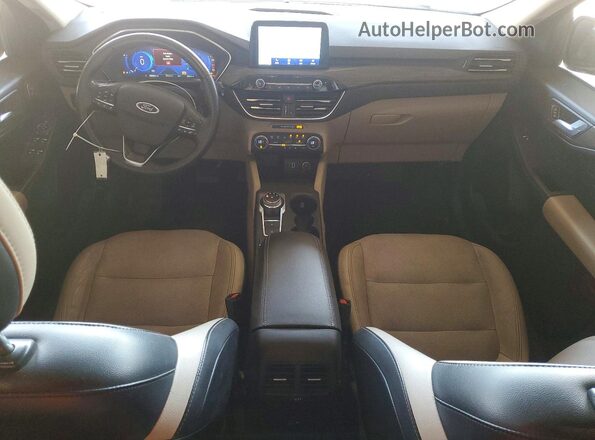 1FMCU9J95LUB15642 2020 FORD ESCAPE White Vista del cuadro de instrumentos