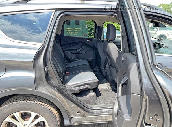 1FMCU9GD9JUD12743 2018 FORD ESCAPE Gray Widok wnętrza z przodu