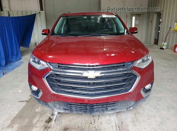 1GNERGKWXKJ314376 2019 CHEVROLET TRAVERSE Maroon Vista trasera