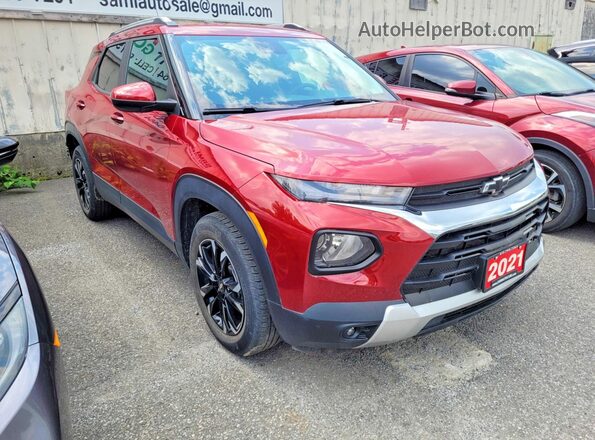 KL79MPSL1MB136575 2021 CHEVROLET TRAILBLAZER Red Հետևի ձախ