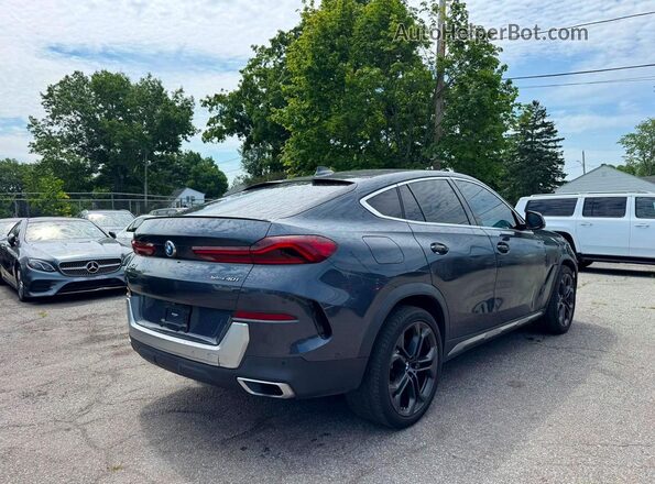 5UXCY4C02M9D86075 2021 BMW X6 Угольный Передняя правая четверть
