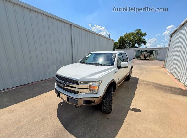 1FTEW1E4XKFA22142 2019 FORD F150 White Rear right