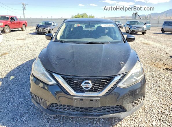 3N1AB7AP2HY356599 2017 NISSAN SENTRA Black Դիմացի տեսք
