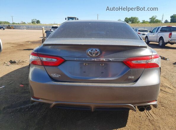 4T1B11HK6JU649227 2018 TOYOTA CAMRY Charcoal Widok z tyłu