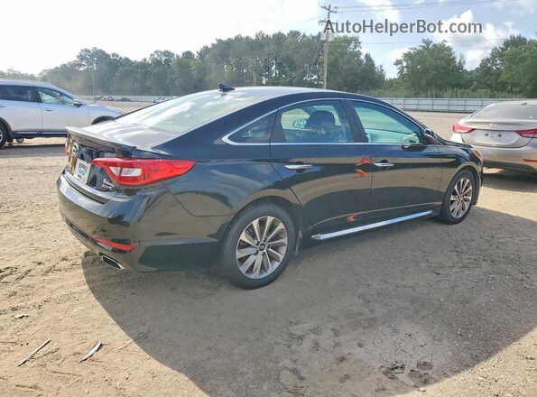 5NPE34AF7GH419676 2016 HYUNDAI SONATA Black Передня права чверть