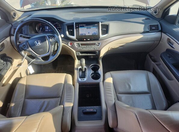 5FNYF5H73GB022327 2016 HONDA PILOT Brown Vista del cuadro de instrumentos