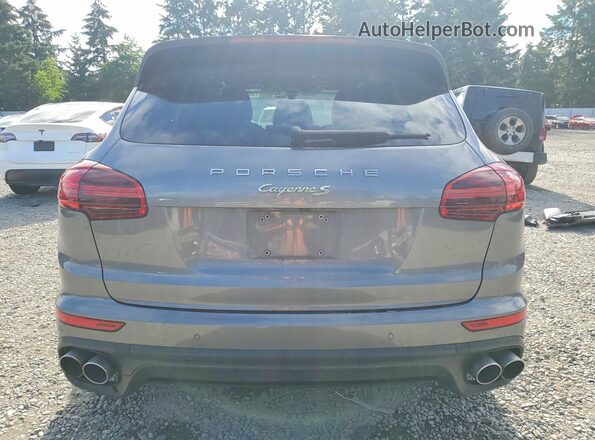 WP1AE2A21GLA17348 2016 PORSCHE CAYENNE Gray Widok wnętrza z przodu