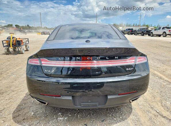 3LN6L2LU7GR622192 2016 LINCOLN MKZ Black Widok wnętrza z przodu