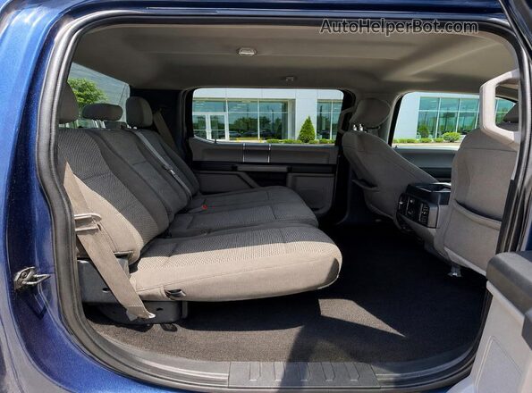 1FTEW1E55KKE92448 2019 FORD F150 Blue Widok wnętrza z przodu